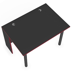 Игровой компьютерный стол SKILLL SSTG 1385.2, антрацит/красный, 1200х850х750 мм